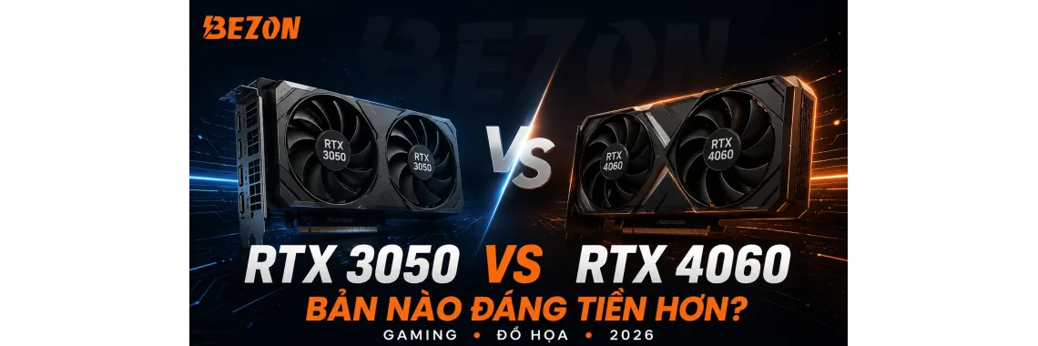 So Sánh Card Màn Hình RTX 3050 vs RTX 4060: Bản Nào Đáng Tiền Hơn Năm 2026?