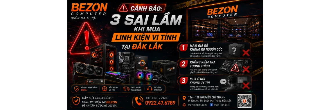 Cảnh Báo: 3 Sai Lầm Khi Mua Linh Kiện Vi Tính Tại Đắk Lắk