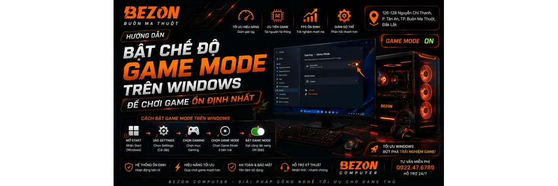 Hướng Dẫn Bật Chế Độ Game Mode Trên Windows Để Chơi Game Ổn Định Nhất