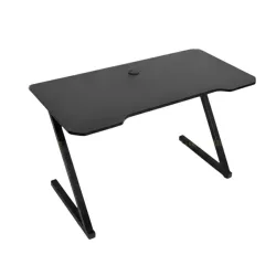 Bàn gaming chữ Z 1m2 | Khung thép sơn tĩnh điện, Mặt bàn MDF phủ melamine, Đen - Bezon Buôn Ma Thuột