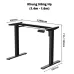 Bàn nâng hạ Manson SmartDesk 1m6 | Khung đen, Mặt đen - 3