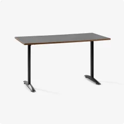 Bàn Văn phòng HyperWork 1m2 | Khung thép, Mặt bàn gỗ, Đen - Bezon Buôn Ma Thuột