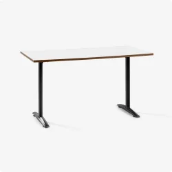 Bàn văn phòng HYPERWORK Core Desk 1m2 | Thép, Mặt bàn P1PB, Khung đen / Mặt trắng - Bezon Buôn Ma Thuột