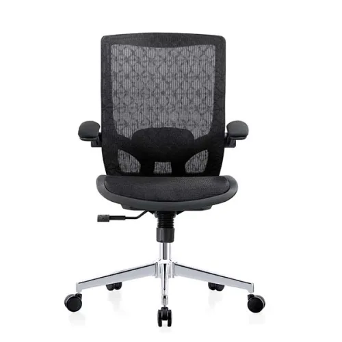 Ghế công thái học E DRA EEC217 | Đen, 120kg, Chân xoay, Lưng lưới