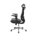 Ghế công thái học HYPERWORK Airy Pro | Đen, 150kg, Chân xoay, Lưng lưới - 4