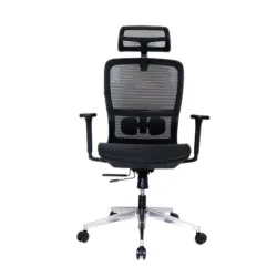 Ghế công thái học GAMI LUM2 | Đen, 150kg, Chân xoay, tay 2D, Lưng lưới - Bezon Buôn Ma Thuột