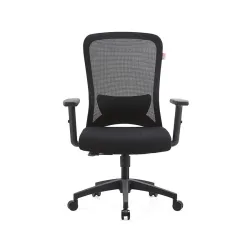 Ghế công thái học E DRA EEC221 | Đen, 120kg, Chân xoay, Lưng lưới - Bezon Buôn Ma Thuột