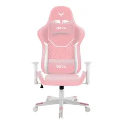 Ghế gaming CENTAUR Devil | Hồng, 120kg, Chân xoay, Da PU - Bezon Buôn Ma Thuột
