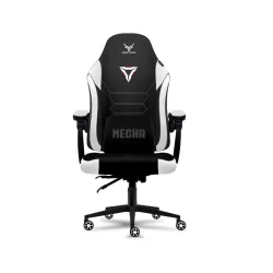 Ghế gaming CENTAUR MECHA | Đen trắng, 150kg, Chân xoay, Da PU - Bezon Buôn Ma Thuột