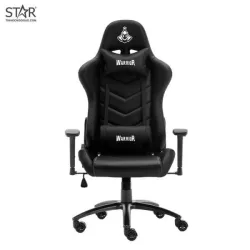 Ghế gaming WARRIOR Raider WGC206 | Đen, 120kg, Chân xoay, Da PU - Bezon Buôn Ma Thuột