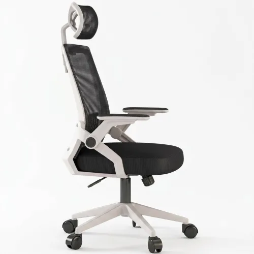 Ghế Văn Phòng Manson Ergonomic | Màu Trắng, Công thái học, Tay Gập