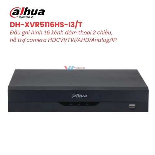 Đầu Ghi DAHUA DH-XVR5116HS-I3/T | 16 Kênh AI