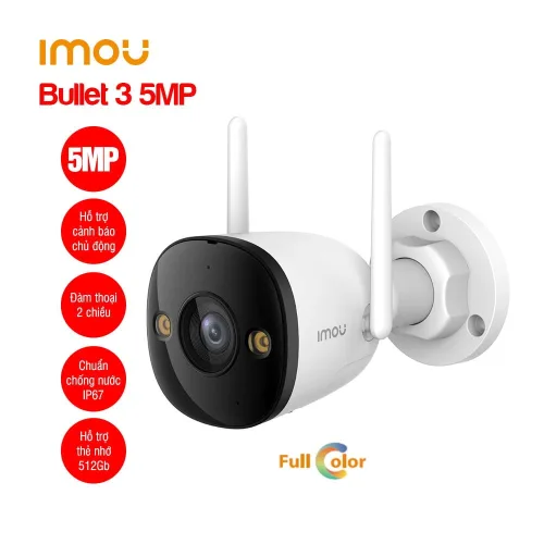 Camera Wifi ngoài trời Full Color iMOU IPC-S3EP-5M0WE (Bullet 3 5MP)
