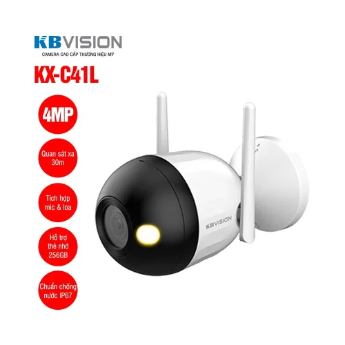 Camera Wifi Full Color 4MP KBVISION KX-C41L