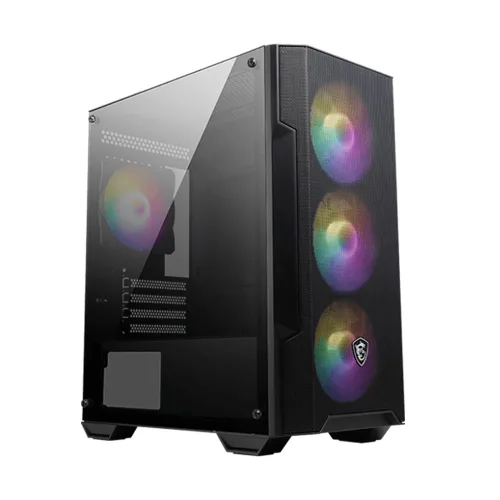 Thùng máy MSI MAG FORGE M100A | Đen, kèm sẵn 4 Fan RGB