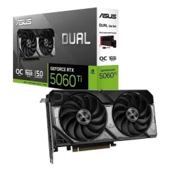 Card màn hình NVIDIA GeForce RTX 5060 Ti ASUS Dual OC | 16GB GDDR7, 4608 CUDA, 550W - Bezon Buôn Ma Thuột