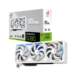 Card màn hình NVIDIA GeForce RTX 5080 ASUS ROG Astral Gaming White OC | 16GB GDDR7, 10752 CUDA, 850W - Bezon Buôn Ma Thuột