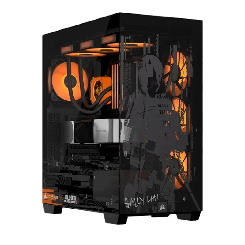 Case Gaming Corsair 3500X Mid-Tower Call Of Duty Black OPS | No Fan, Đen