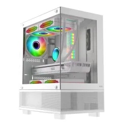 Thùng máy MIK Aether Gaming - Trắng | Không kèm fan - Bezon Buôn Ma Thuột