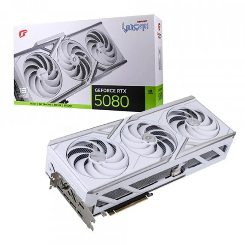 Card màn hình Colorful iGame GeForce RTX 5080 Vulcan White OC 16GB-V | 16GB GDDR7, 256-bit, 10752 CUDA, DLSS 4