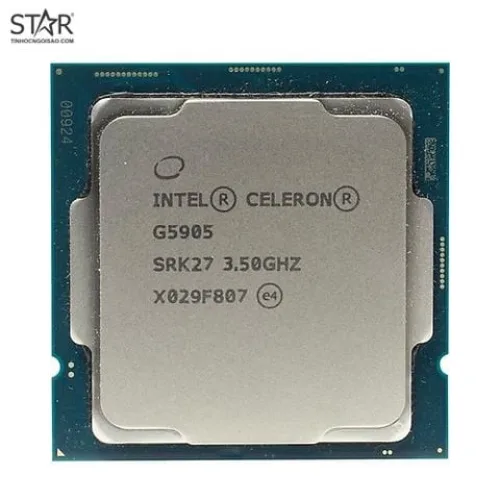 CPU Intel Celeron G5905 Tray (No Box, Có VAT) | 2 nhân 2 luồng, 3.5GHz, Socket LGA1200