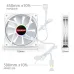 Quạt tản nhiệt PC Coolmoon S6 ARGB | Fan lẻ 120mm, ARGB, Trắng - 1