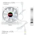Quạt tản nhiệt PC Coolmoon S6 ARGB | Fan lẻ 120mm, ARGB, Trắng - 4