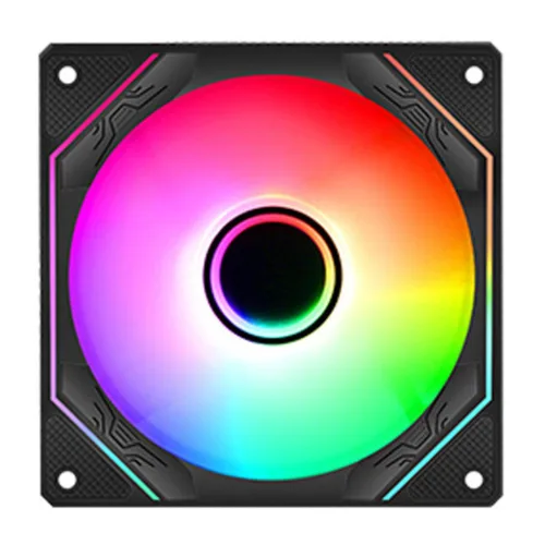 Quạt tản nhiệt PC Leopard 6Pro | Fan lẻ 120mm, ARGB, Gió ngược, Đen