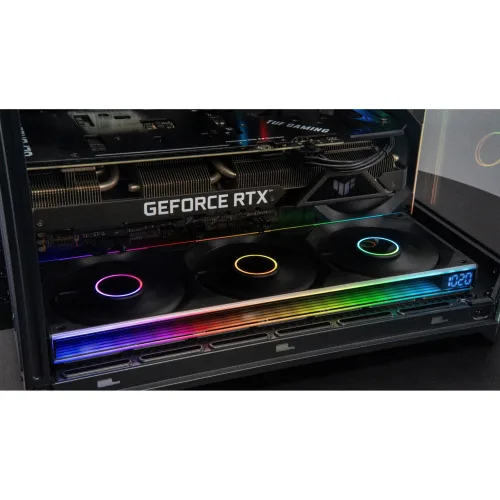 Quạt tản nhiệt PC Leopard Starlink 360 Black | Kit liền khối 3 fan 360mm, ARGB, Gió ngược