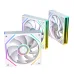 Quạt tản nhiệt PC Leopard Prism 4RS Ultra | Fan lẻ 120mm, ARGB, Trắng - 1