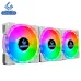 Quạt tản nhiệt PC LovingCool LC‑12025 | Fan lẻ 120mm, ARGB, Trắng - 1