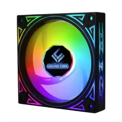 Quạt tản nhiệt PC Loving Cool YF 12025 | Fan lẻ 120mm, ARGB, Đen - Bezon Buôn Ma Thuột