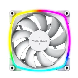 Quạt tản nhiệt PC Montech AX120 PWM | Fan lẻ 120mm, ARGB, Trắng - Bezon Buôn Ma Thuột