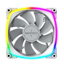 Quạt tản nhiệt PC Montech RX 120 PWM | Fan lẻ 120mm, ARGB, Trắng - Bezon Buôn Ma Thuột