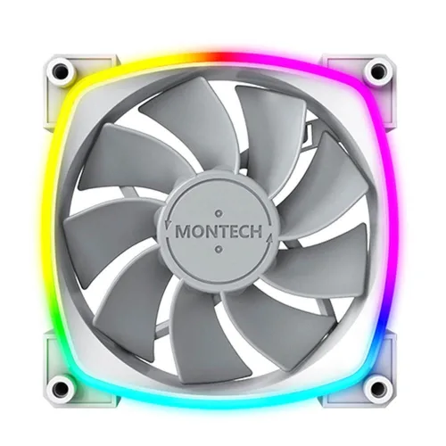 Quạt tản nhiệt PC Montech RX 120 PWM | Fan lẻ 120mm, ARGB, Trắng