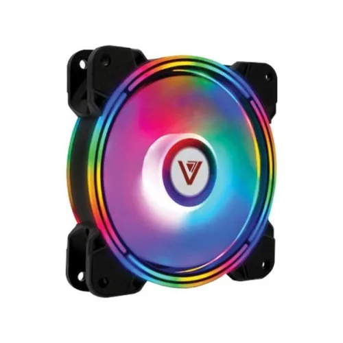 Quạt tản nhiệt PC VSP V308B | Fan lẻ 120mm, RGB, Trắng