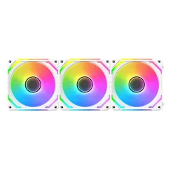 Quạt tản nhiệt PC Xigmatek Starlink Ultra Artic | Kit 3 fan 120mm, ARGB, Trắng - Bezon Buôn Ma Thuột