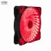 Quạt tản nhiệt PC XYCP 12 | Fan lẻ 120mm, Led Đỏ, Đen - 5