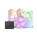 Quạt tản nhiệt PC NZXT F140 | Kit 2 fan 140mm, RGB, Trắng - 2