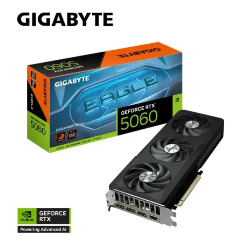 Card màn hình Gigabyte GeForce RTX 5060 EAGLE MAX OC 8G (GV-N5060EAGLEMAX OC-8GD)