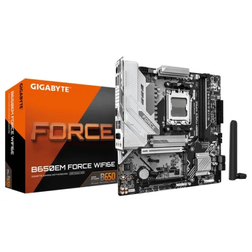 Mainboard (AMD) Gigabyte B650EM FORCE WIFI6E | AM5, mATX, 2 khe DDR5, WiFi 6E
