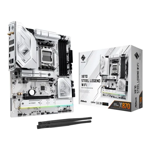 Mainboard ASRock X870 Steel Legend Wifi DDR5 | AM5, ATX, 4 khe RAM