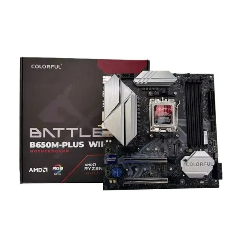 Mainboard Colorful Battle-AX B650M Plus V15 Wifi DDR5 | AM5, mATX, 4 khe RAM