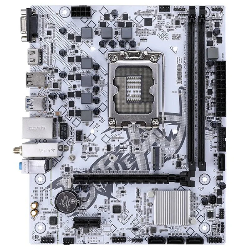 Mainboard Colorful BATTLE-AX H610M-E Wifi V21 White DDR4 | Intel H610, mATX, 2 khe DDR4