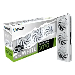 Card màn hình NVIDIA GeForce RTX 5070 Palit White OC | 12GB GDDR7, 6144 CUDA - Bezon Buôn Ma Thuột