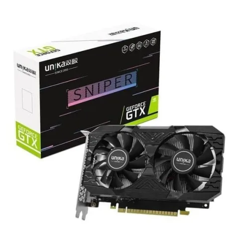 Card màn hình NVIDIA GeForce GTX 1650 Unika Super Sniper V2 | 4GB GDDR6, 896 CUDA, 300W
