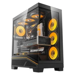 Thùng máy DarkFlash K430 F-ATX (Mặt Kính) | ATX/M-ATX/Mini-ITX, Hỗ trợ VGA 425mm, AIO 360mm, Đen - Bezon Buôn Ma Thuột