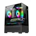 Thùng máy EDRA ECS1303H | M-ATX/ITX, Kính cường lực, Hỗ trợ 5 fan 120mm, Đen - 1