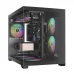 Thùng máy Gamdias GC10M V2 ARGB M-ATX (Kèm Sẵn 3F ARGB) - Đen - 1
