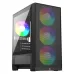Thùng máy Gaming LinkTech Bahamut M 4F M-ATX (Kèm Sẵn 4 Fan Fixed RGB) - Đen - 1
